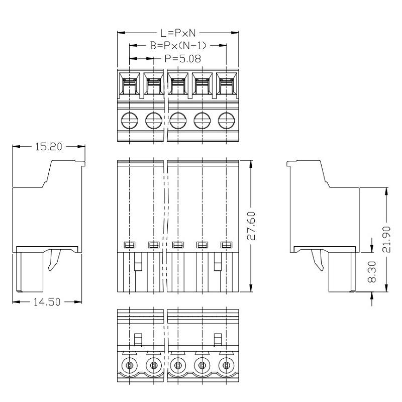 pcb screw terminal