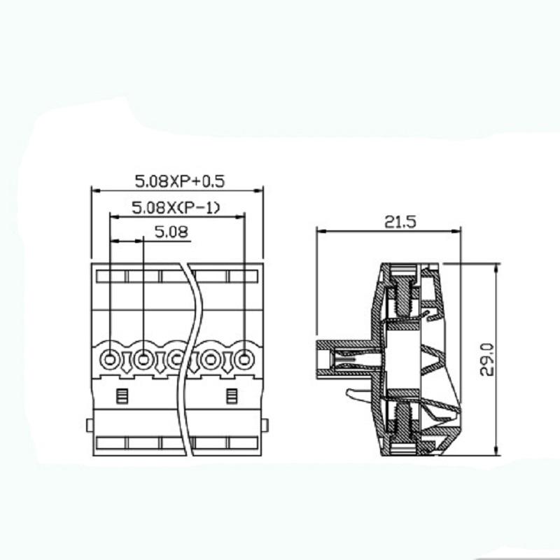 4 way terminal block connector